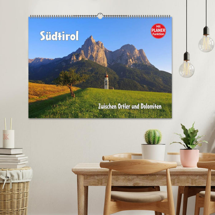 Südtirol - Zwischen Ortler und Dolomiten (CALVENDO Wandkalender 2025)