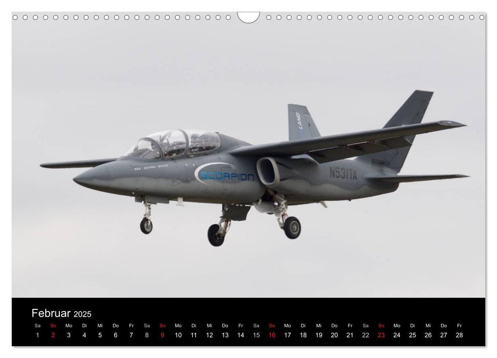 Militärflugzeuge 2025 (CALVENDO Wandkalender 2025)