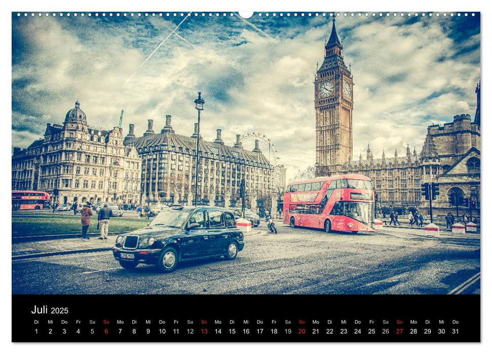 London an der Themse (CALVENDO Premium Wandkalender 2025)