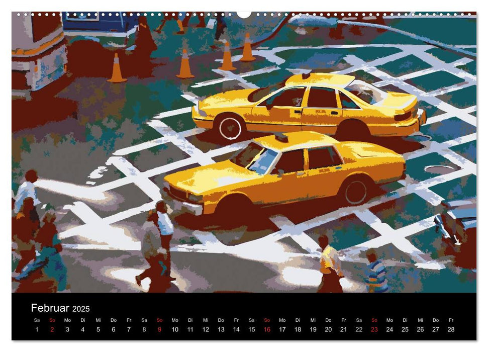 New York Classic Cabs (CALVENDO Premium Wandkalender 2025)