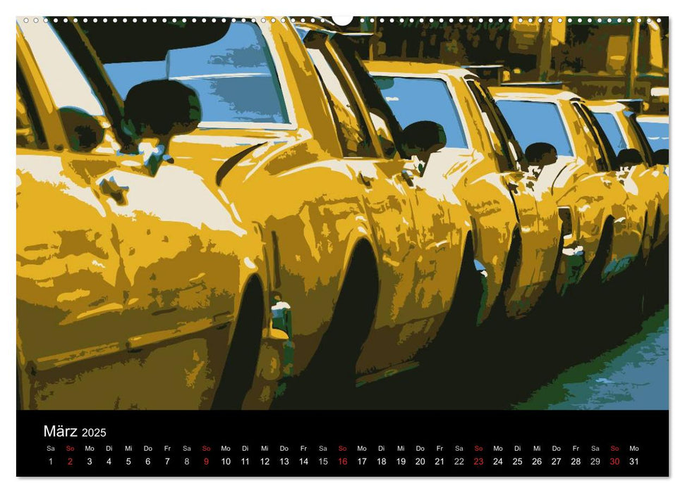 New York Classic Cabs (CALVENDO Premium Wandkalender 2025)