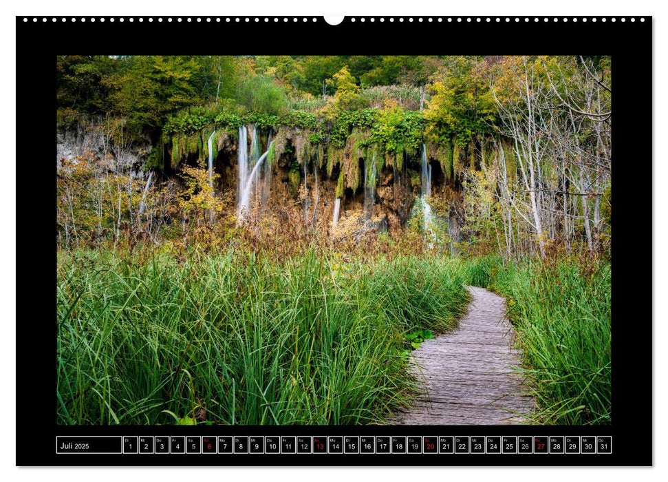 Plitvicer Seen - Europas erster Nationalpark (CALVENDO Premium Wandkalender 2025)