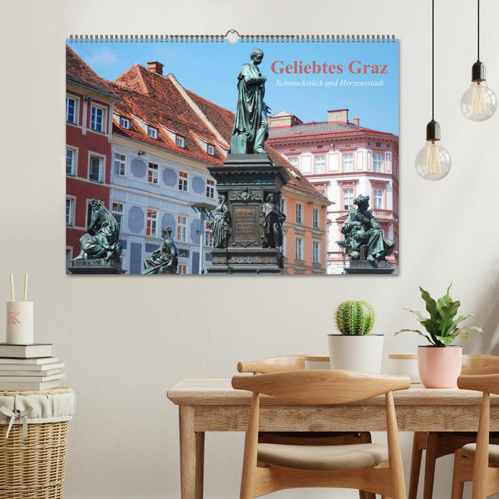 Geliebtes Graz. Schmuckstück und Herzensstadt (CALVENDO Wandkalender 2025)