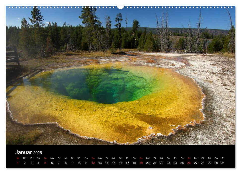 Yellowstone Impressionen (CALVENDO Premium Wandkalender 2025)