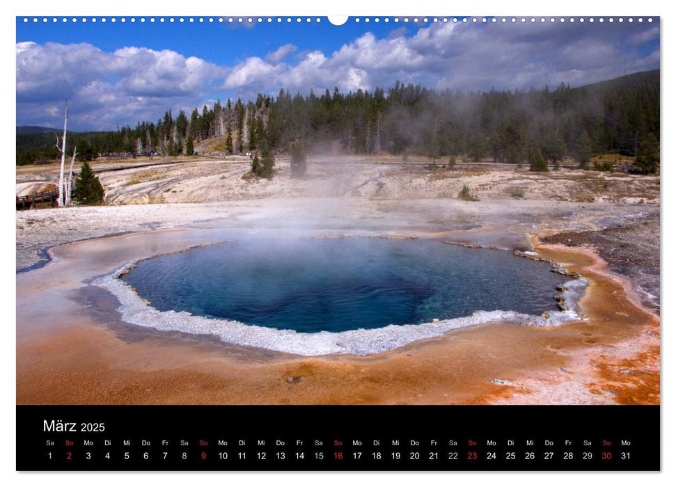 Yellowstone Impressionen (CALVENDO Premium Wandkalender 2025)