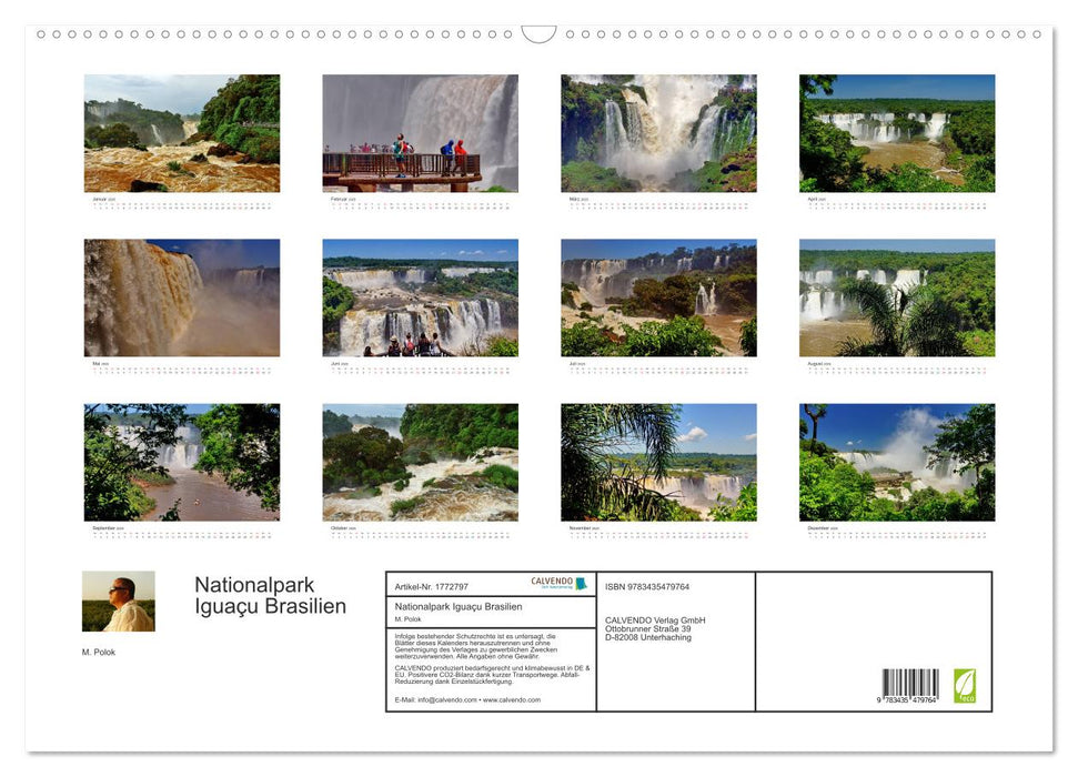 Nationalpark Iguaçu Brasilien (CALVENDO Wandkalender 2025)