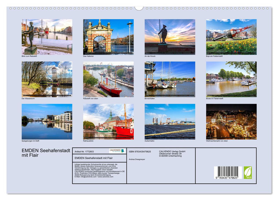 EMDEN Seehafenstadt mit Flair (CALVENDO Premium Wandkalender 2025)