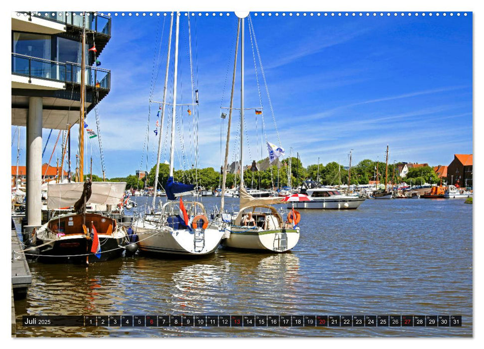 EMDEN Seehafenstadt mit Flair (CALVENDO Premium Wandkalender 2025)