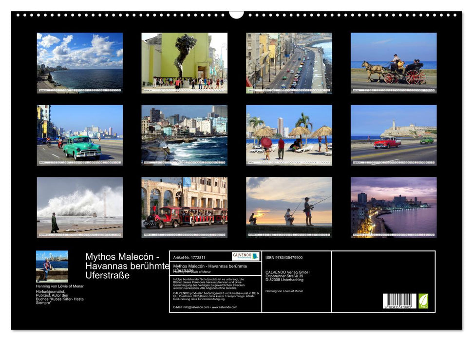 Mythos Malecón - Havannas berühmte Uferstraße (CALVENDO Wandkalender 2025)