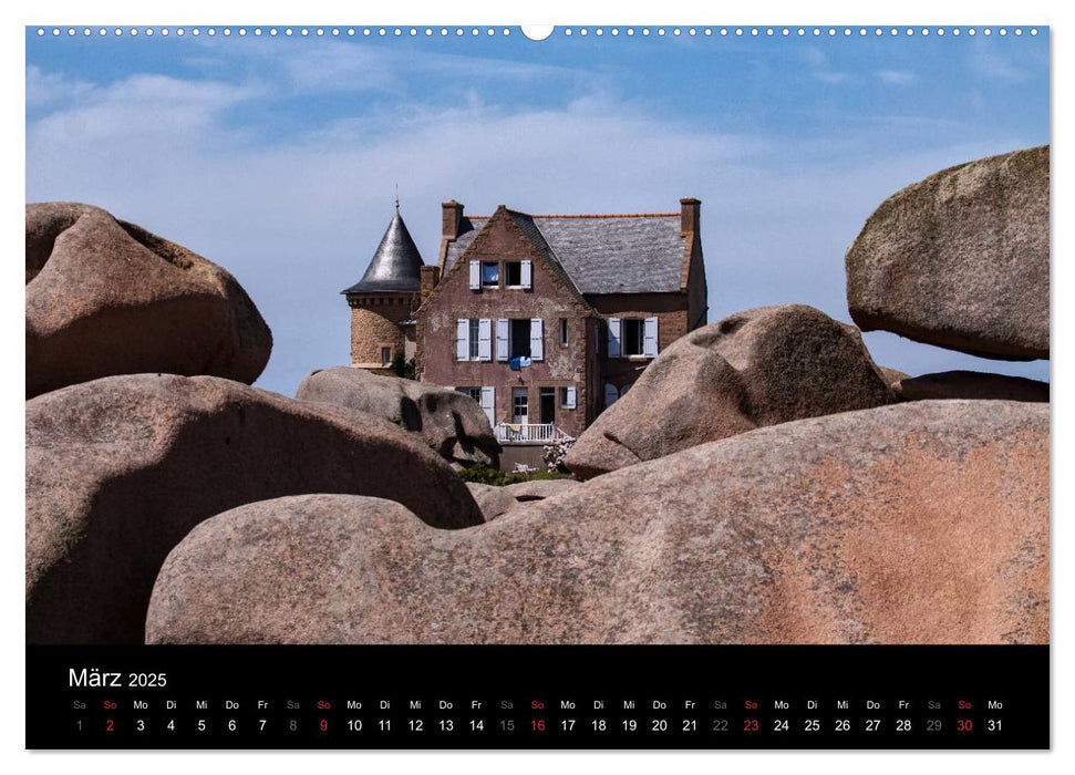 Bretagne - Fotoreise von der Cote de Granit Rose zur Ile de Brehat (CALVENDO Wandkalender 2025)