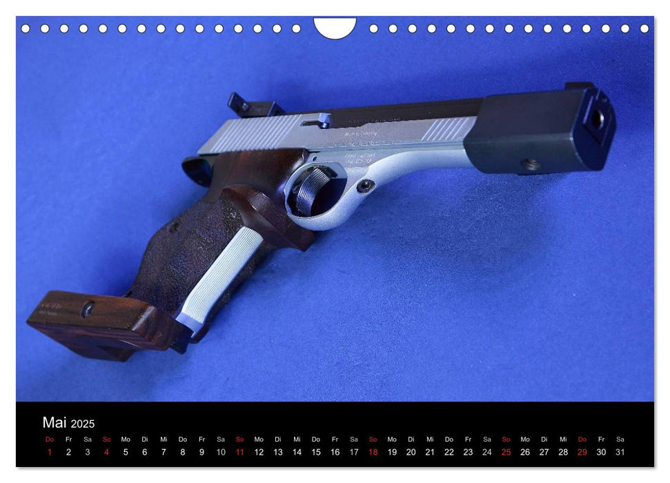 Sportpistolen und Revolver (CALVENDO Wandkalender 2025)