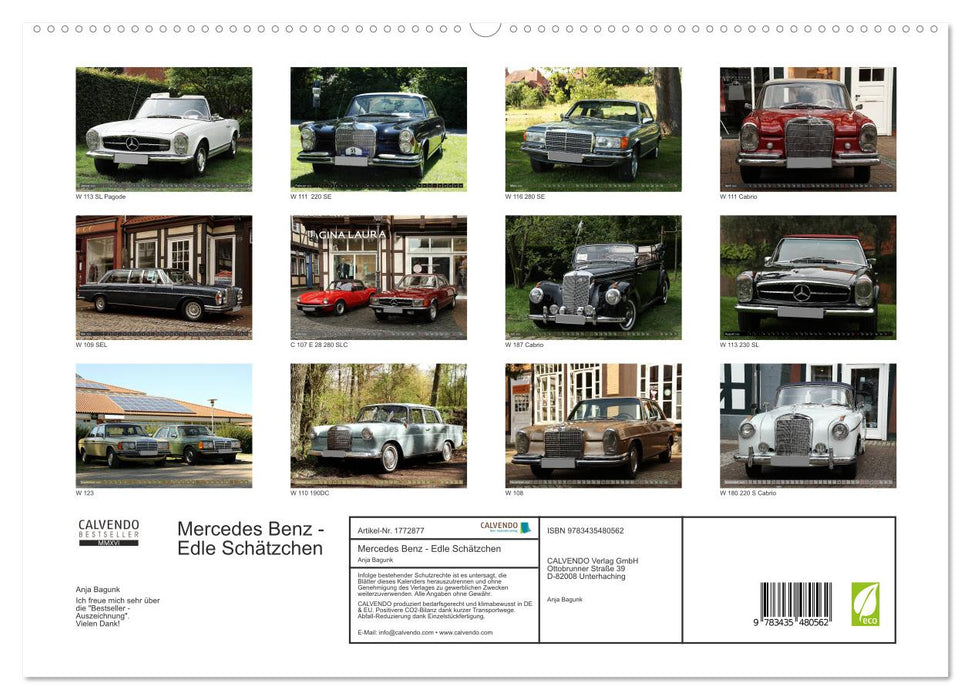 Mercedes Benz - Edle Schätzchen (CALVENDO Premium Wandkalender 2025)