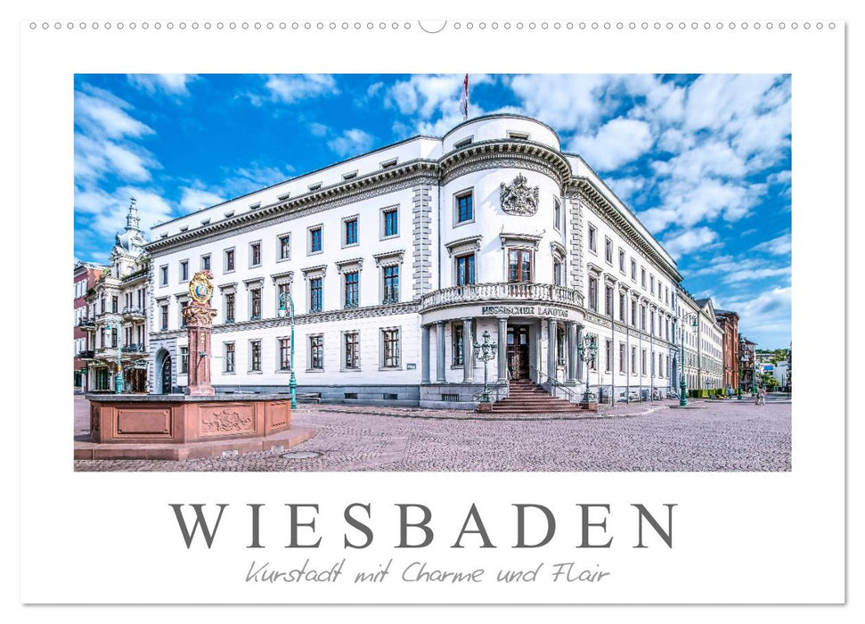 Wiesbaden Kurstadt mit Charme und Flair (CALVENDO Wandkalender 2025)