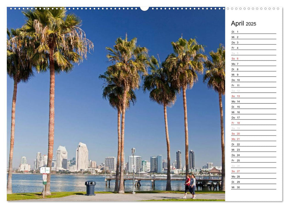 Kalifornien USA (CALVENDO Wandkalender 2025)