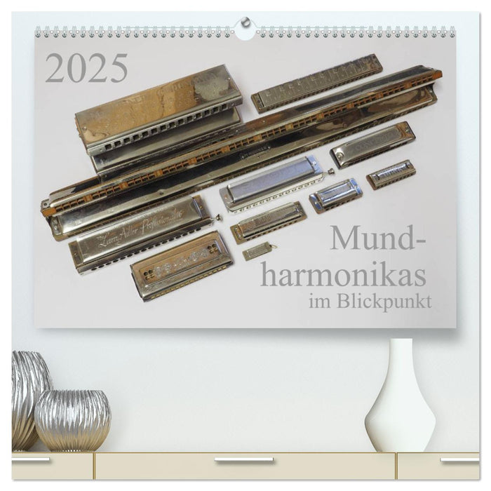 Mundharmonikas im Blickpunkt (CALVENDO Premium Wandkalender 2025)