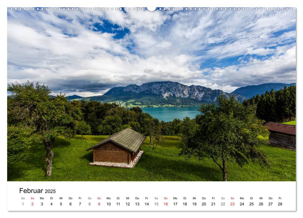 Salzkammergut - Die schönsten Seen Oberösterreichs (CALVENDO Wandkalender 2025)