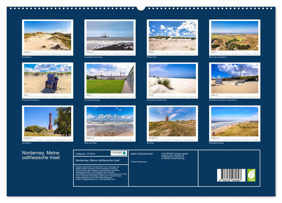 Norderney. Meine ostfriesische Insel (CALVENDO Premium Wandkalender 2025)
