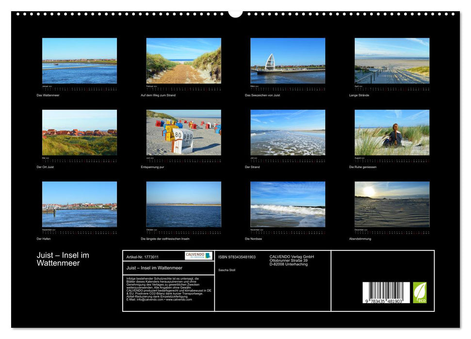 Juist – Insel im Wattenmeer (CALVENDO Premium Wandkalender 2025)