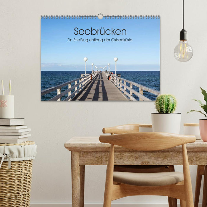 Seebrücken - Ein Streifzug entlang der Ostseeküste (CALVENDO Wandkalender 2025)