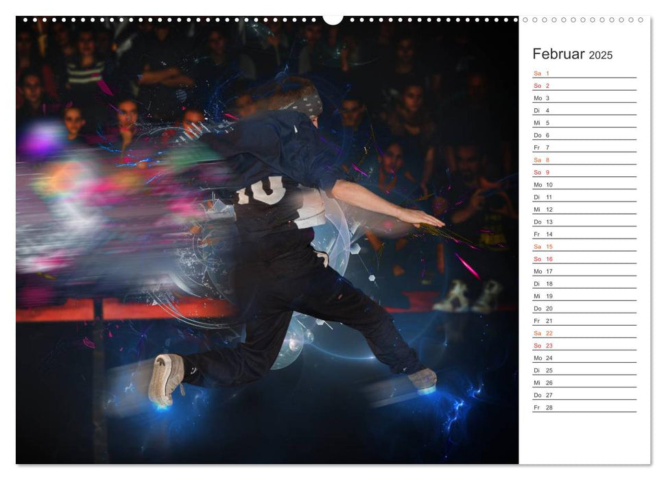 Break Dance B-boys & B-girls (CALVENDO Premium Wandkalender 2025)