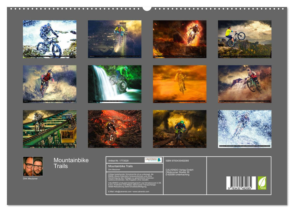 Mountainbike Trails (CALVENDO Premium Wandkalender 2025)