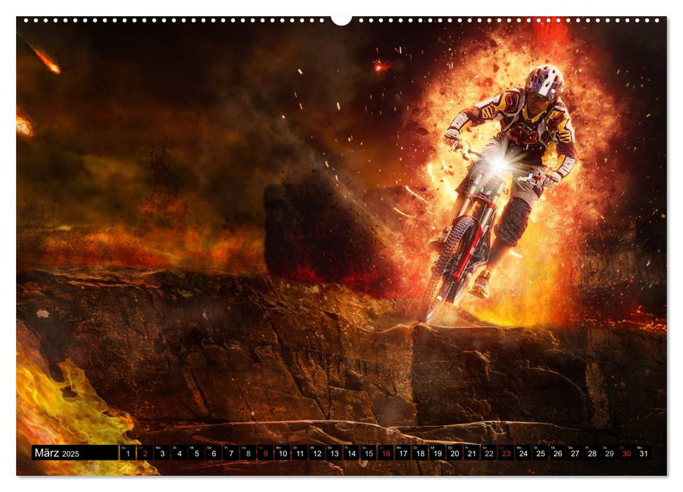 Mountainbike Trails (CALVENDO Premium Wandkalender 2025)