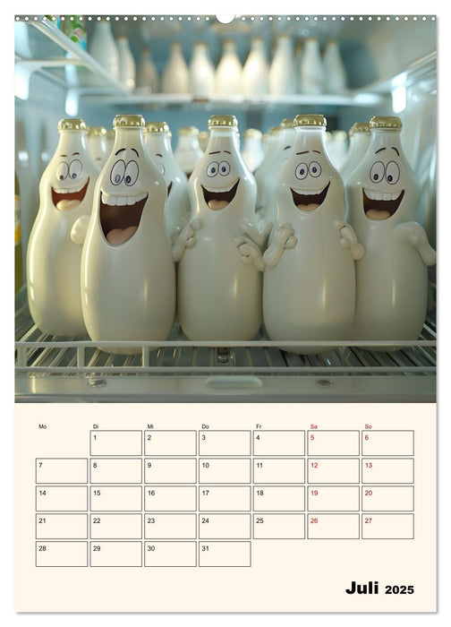 Nachts im Kühlschrank (CALVENDO Premium Wandkalender 2025)