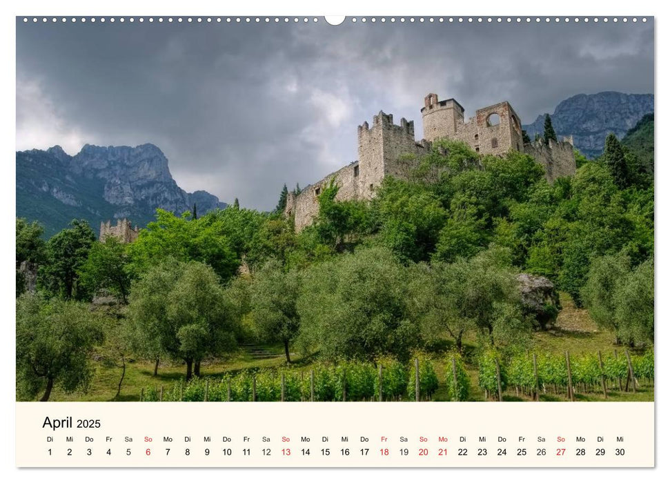 Trentino - Von den Dolomiten bis zum Gardasee (CALVENDO Wandkalender 2025)