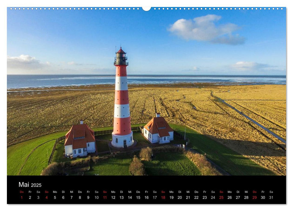 Luftaufnahmen - Faszinierendes Nordfriesland (CALVENDO Premium Wandkalender 2025)