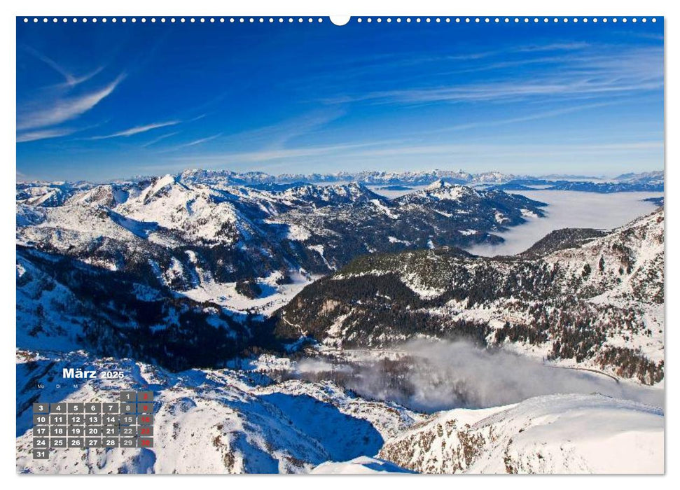 Die weiten Täler im Salzburger Land (CALVENDO Premium Wandkalender 2025)