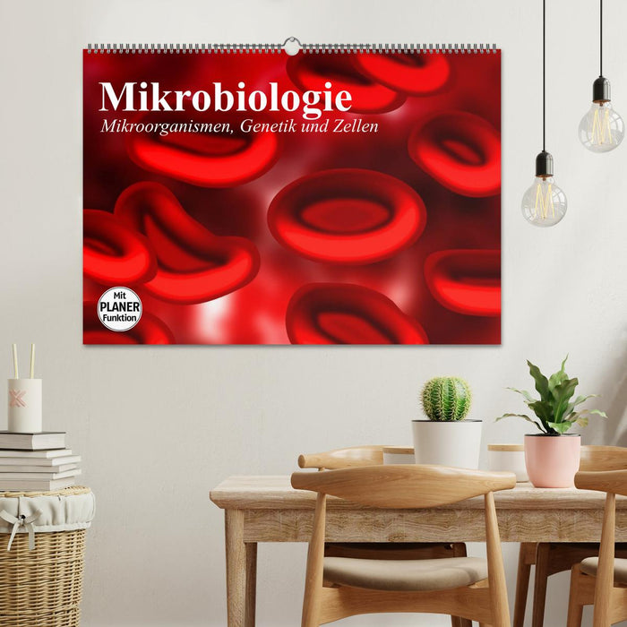 Mikrobiologie. Mikroorganismen, Genetik und Zellen (CALVENDO Wandkalender 2025)