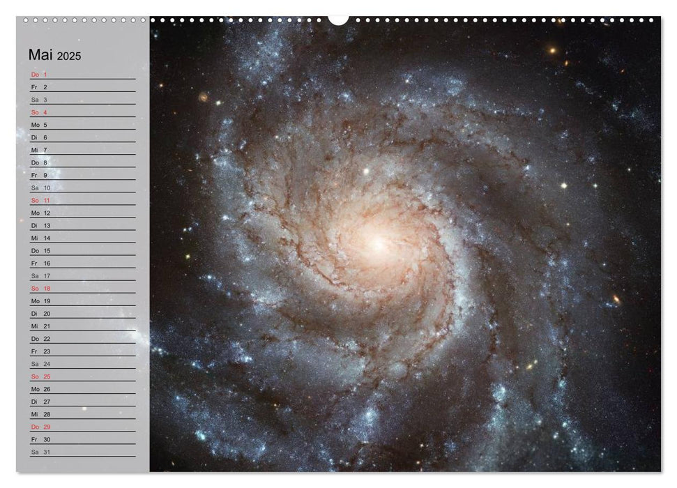 Der Weltraum. Spektakuläre Gasnebel und Galaxien (CALVENDO Wandkalender 2025)