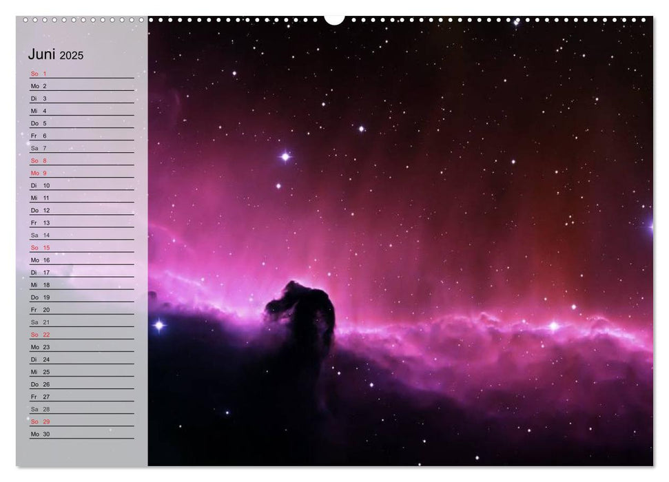 Der Weltraum. Spektakuläre Gasnebel und Galaxien (CALVENDO Wandkalender 2025)