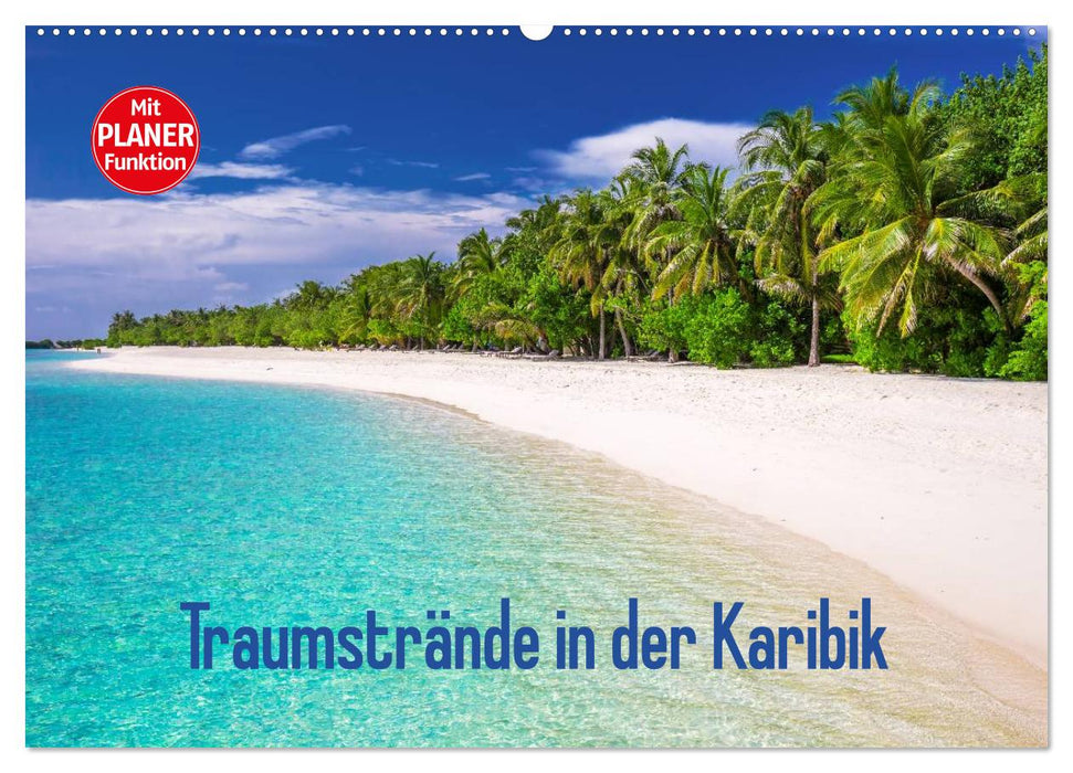 Traumstrände in der Karibik (CALVENDO Wandkalender 2025)