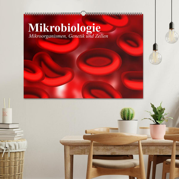 Mikrobiologie. Mikroorganismen, Genetik und Zellen (CALVENDO Wandkalender 2025)