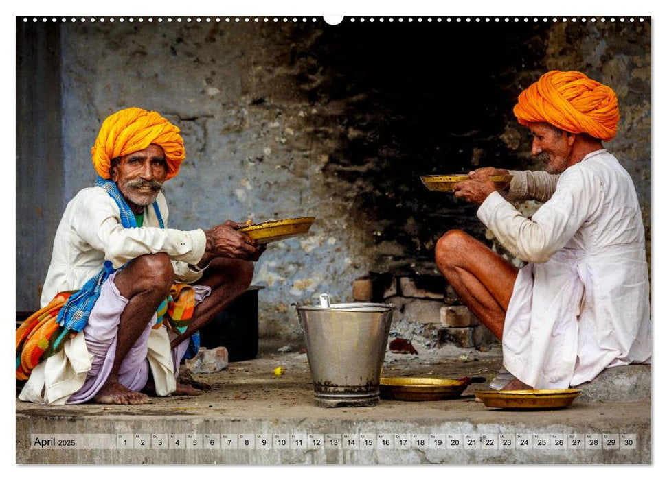 Alltag in Indien (CALVENDO Premium Wandkalender 2025)