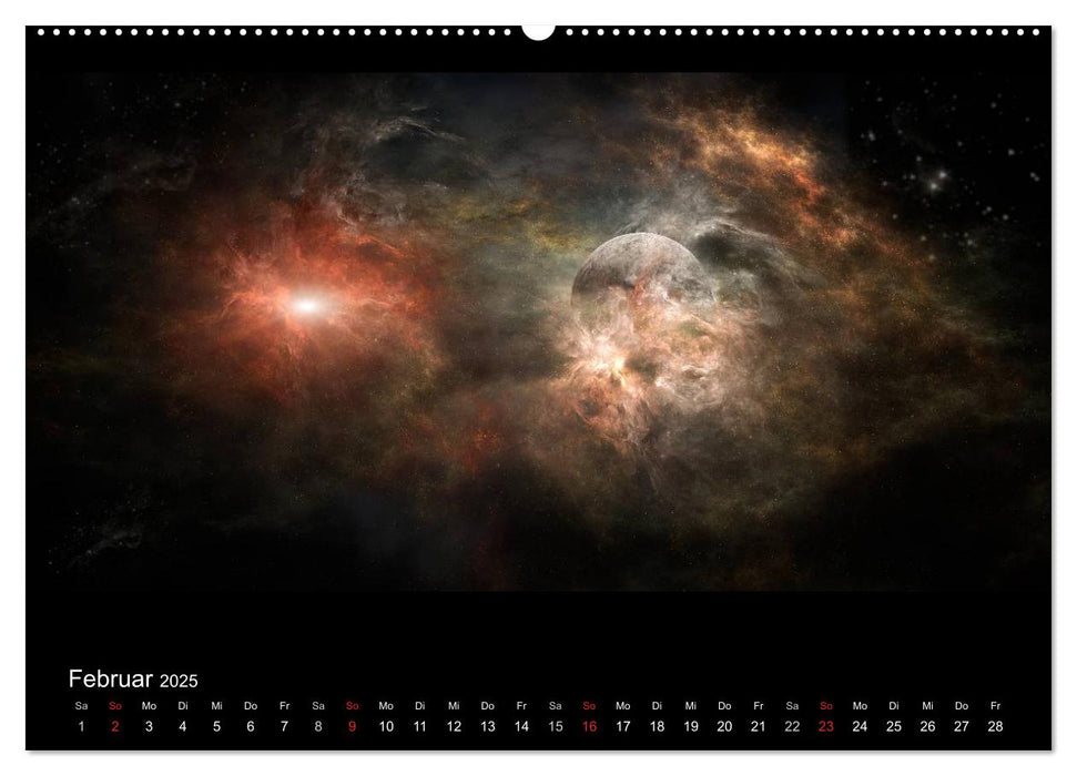 Kosmische Panoramen (CALVENDO Premium Wandkalender 2025)