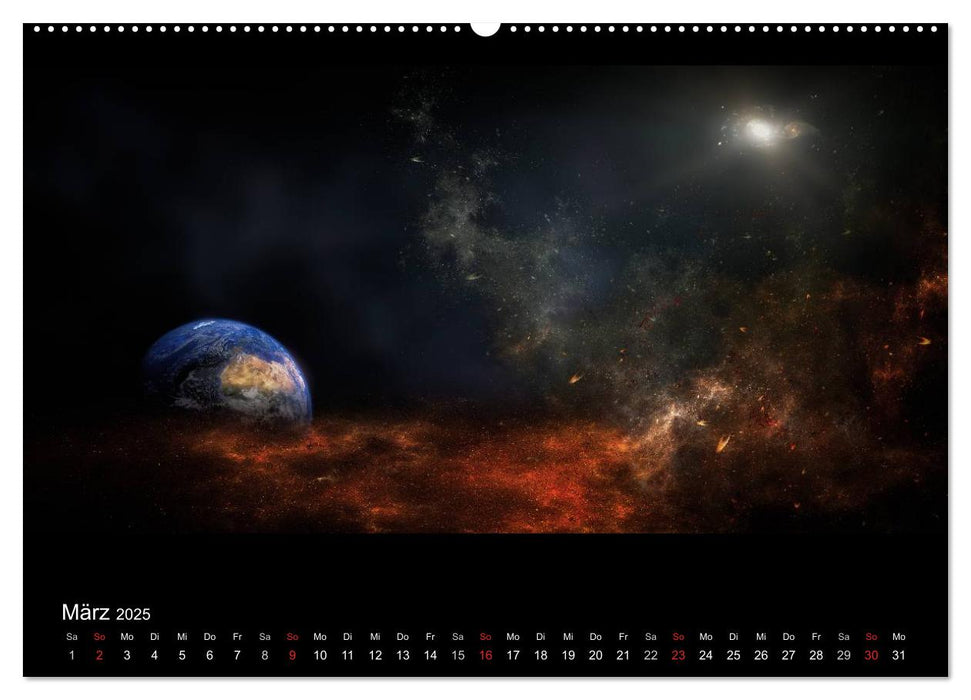 Kosmische Panoramen (CALVENDO Premium Wandkalender 2025)