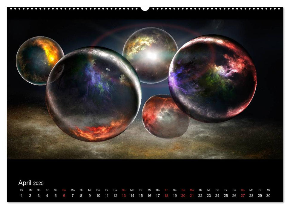 Kosmische Panoramen (CALVENDO Premium Wandkalender 2025)