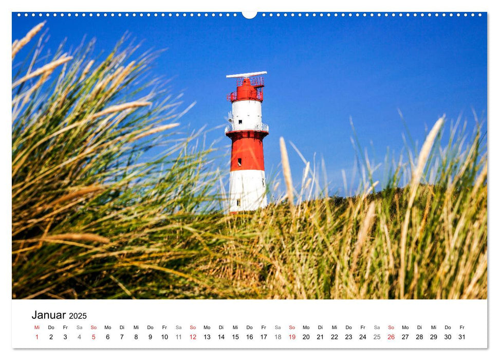 Borkum - Inselblicke (CALVENDO Premium Wandkalender 2025)