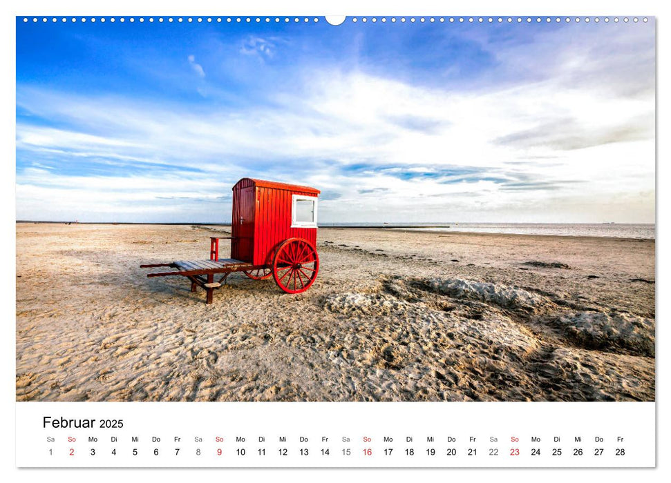 Borkum - Inselblicke (CALVENDO Premium Wandkalender 2025)