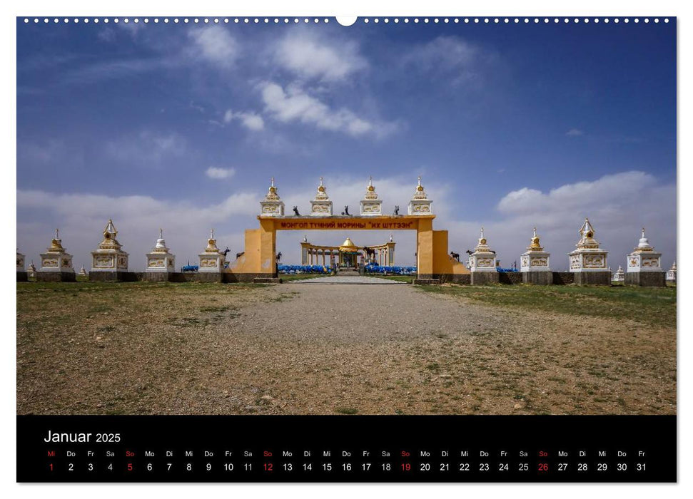 Mongolei - Zwischen Mittelalter und Moderne (CALVENDO Premium Wandkalender 2025)