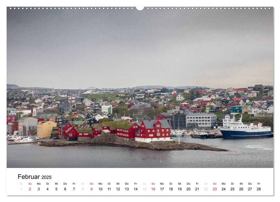 Tórshavn - Hauptstadt der Färöer Inseln (CALVENDO Wandkalender 2025)