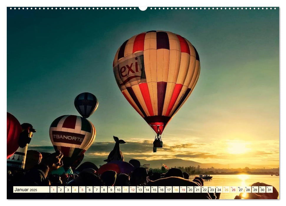 Fahrt mit dem Ballon, Mut-Probe (CALVENDO Wandkalender 2025)