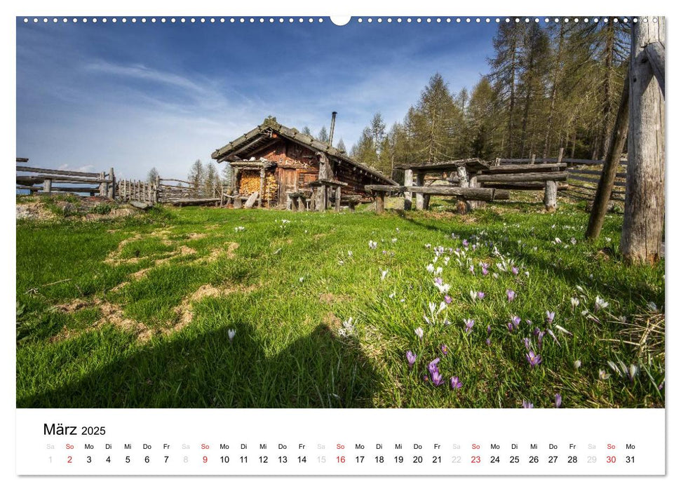 Almen im Ultental (CALVENDO Premium Wandkalender 2025)