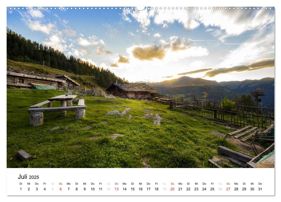 Almen im Ultental (CALVENDO Premium Wandkalender 2025)