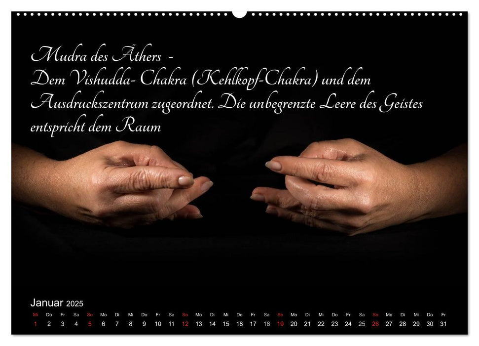 Mudras / 2025 (CALVENDO Premium Wandkalender 2025)