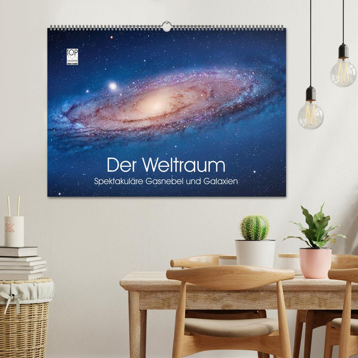 Der Weltraum. Spektakuläre Gasnebel und Galaxien (CALVENDO Wandkalender 2025)