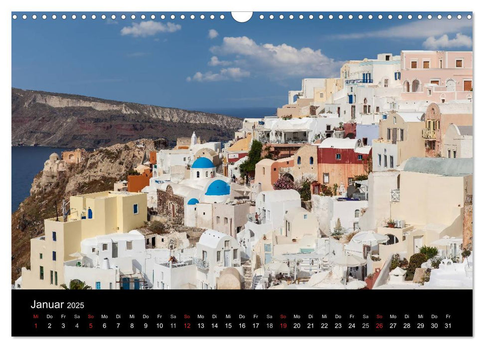 OIA - Impressionen aus Santorin (CALVENDO Wandkalender 2025)