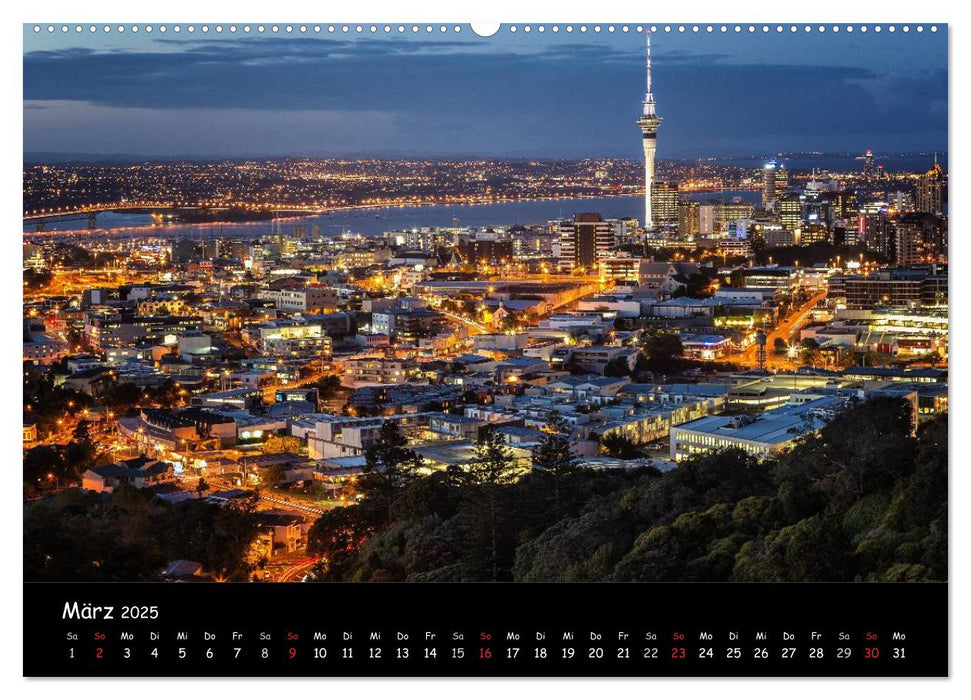 Leuchtende Städte (CALVENDO Premium Wandkalender 2025)